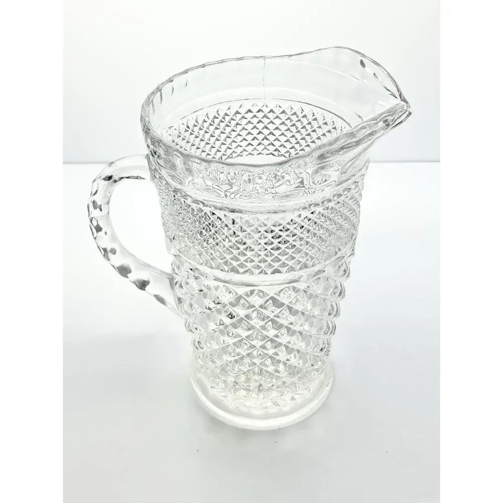 Anchor Hocking “Wexford” 5-Piece Tumbler Glasses 6.25” 12oz Pitcher 9” 64oz Set